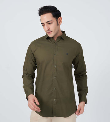 Shirts Woven Shirts Olive Classic Comfort Oxford Shirt