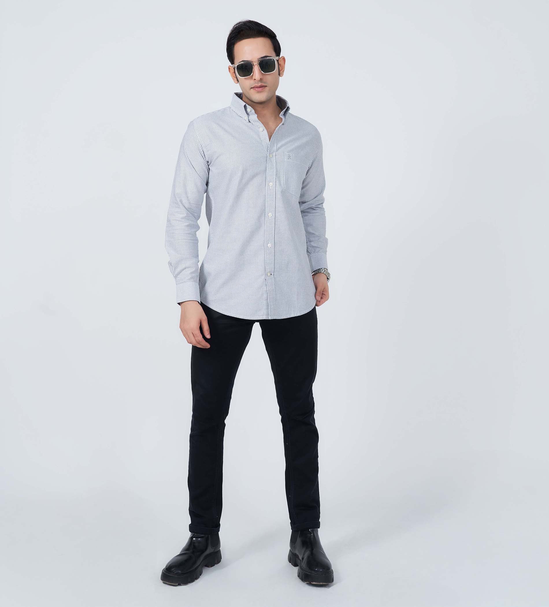 Shirts Woven Shirts Striped Scholar Oxford Shirt
