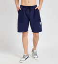 Shorts Shorts Navy Blue Textured pocket Shorts For Men