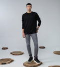 Sweatshirts Hoodies & Sweatshirts Black Luxury Patch Sweatshirt