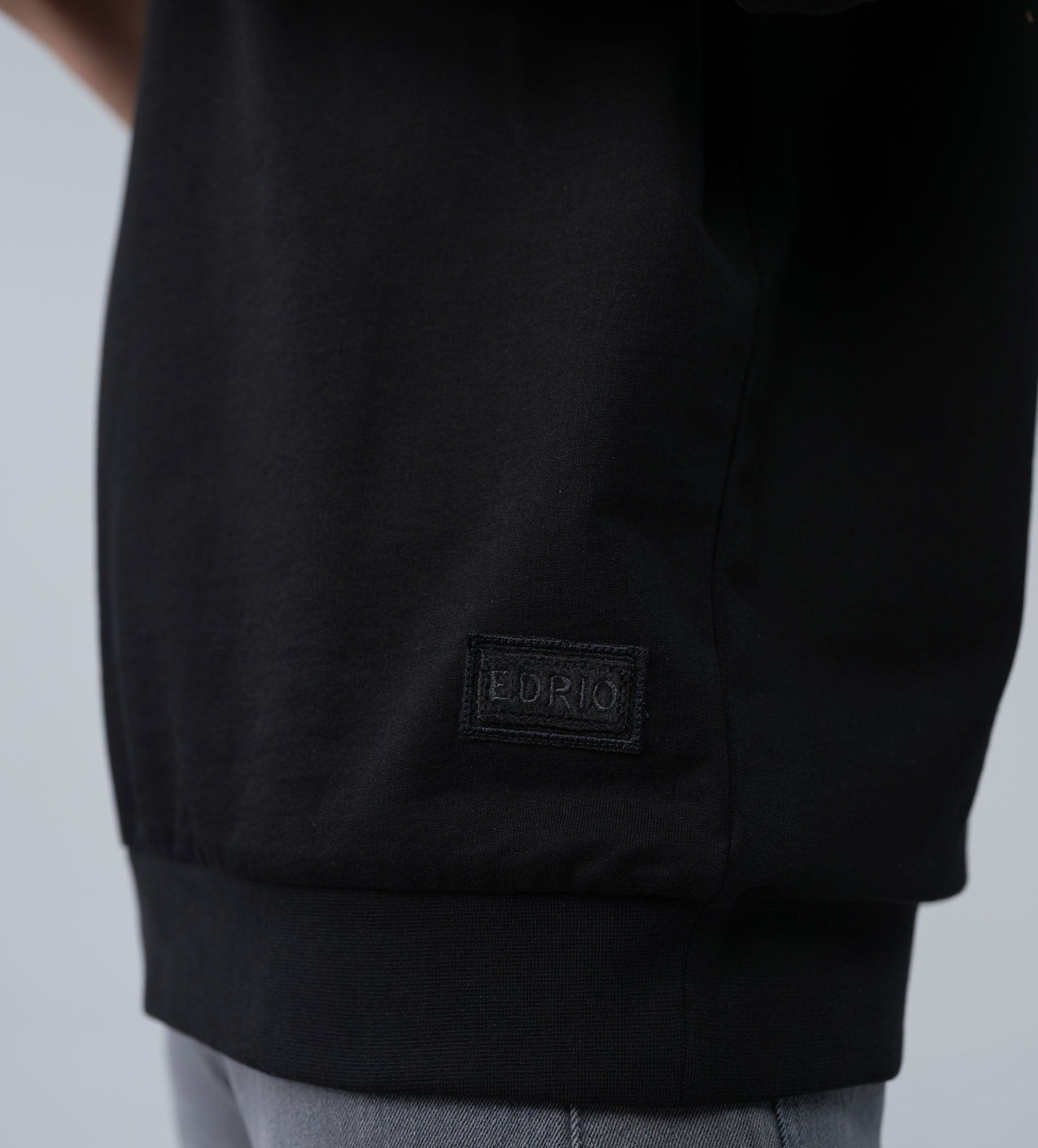 Sweatshirts Hoodies & Sweatshirts Black Luxury Patch Sweatshirt
