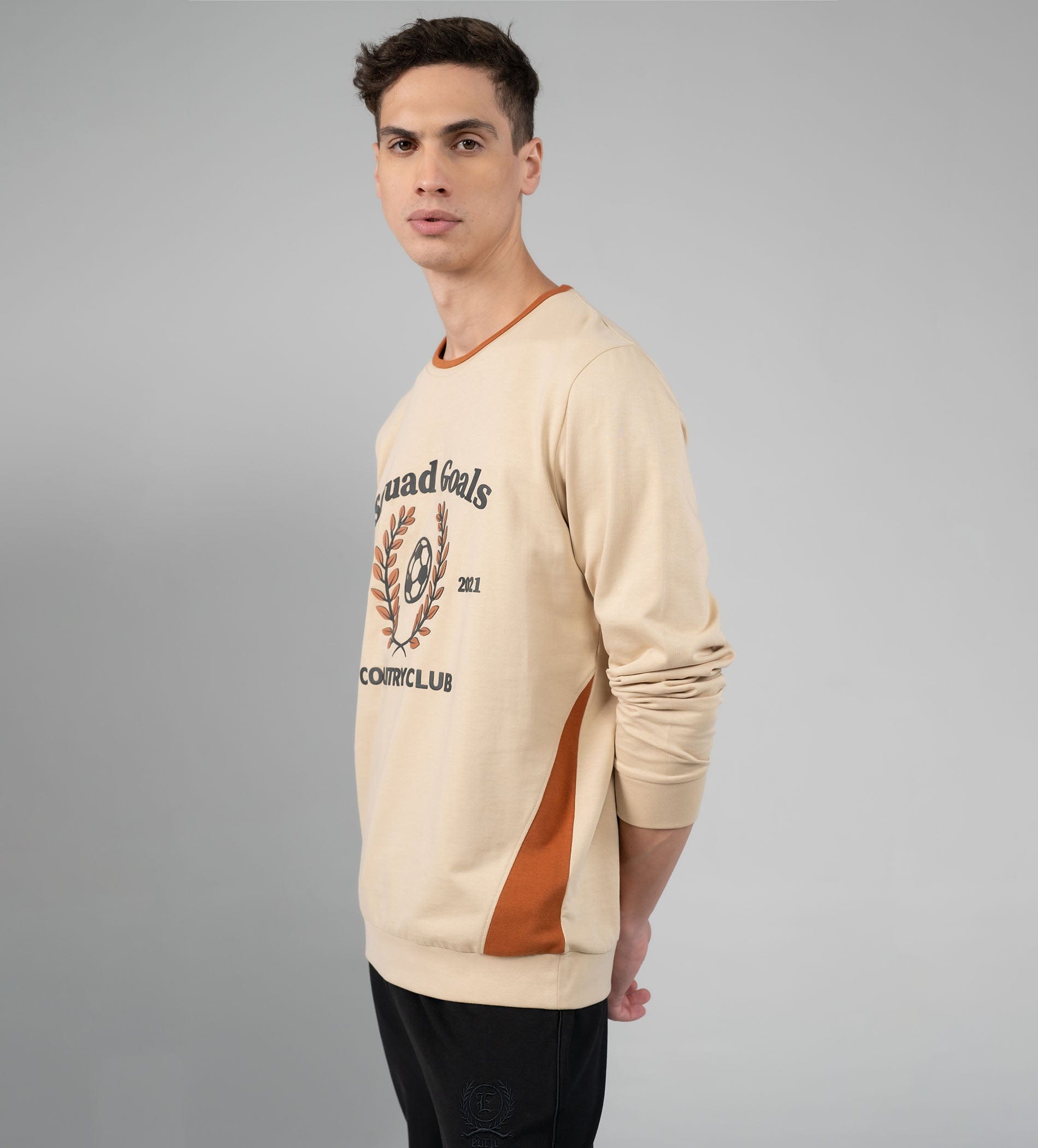 Sweatshirts Printed Sweatshirts Oat Milk Graphic Men's T-shirt