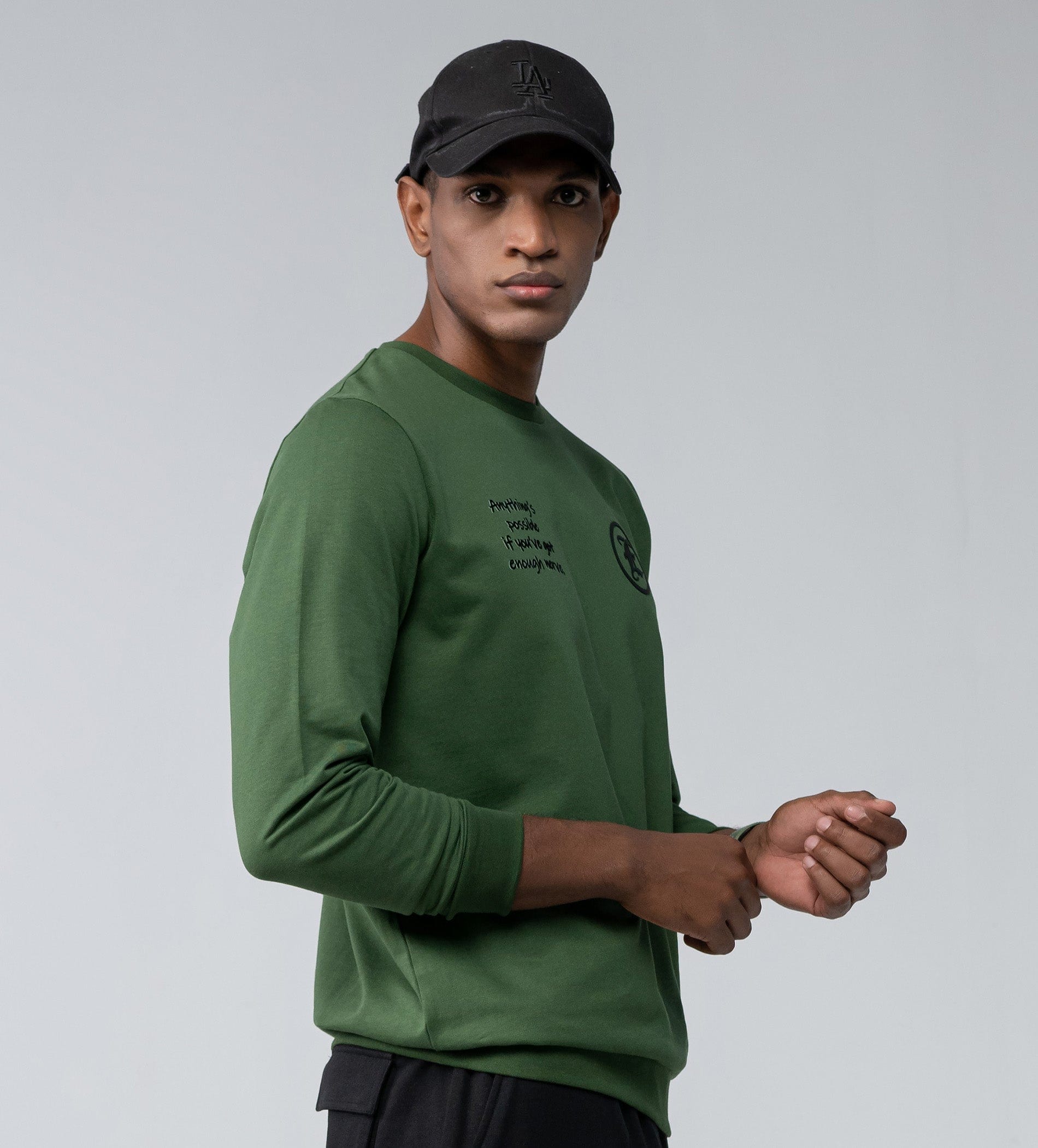 Sweatshirts Printed Sweatshirts Olive Sidekick Sweatshirt