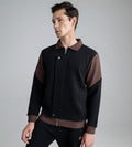 Sweatshirts Shacket Dual-Tone Zip Shacket
