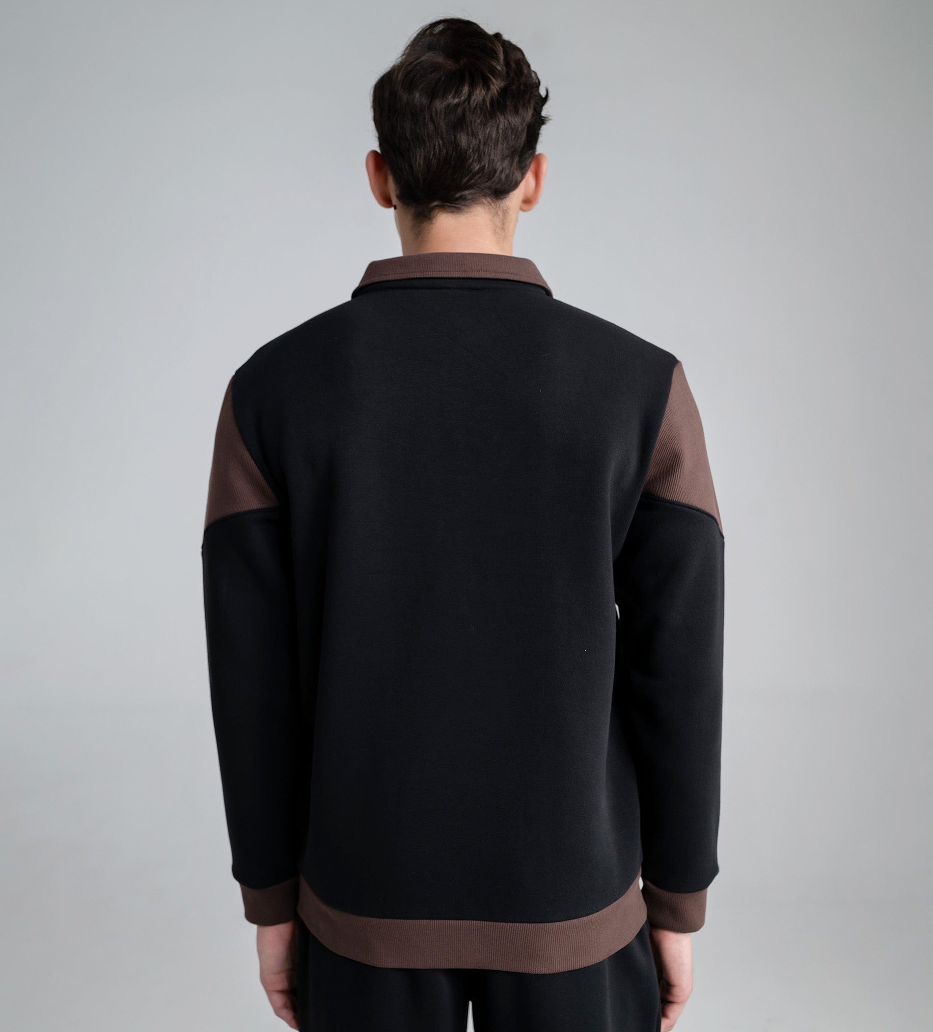 Sweatshirts Shacket Dual-Tone Zip Shacket
