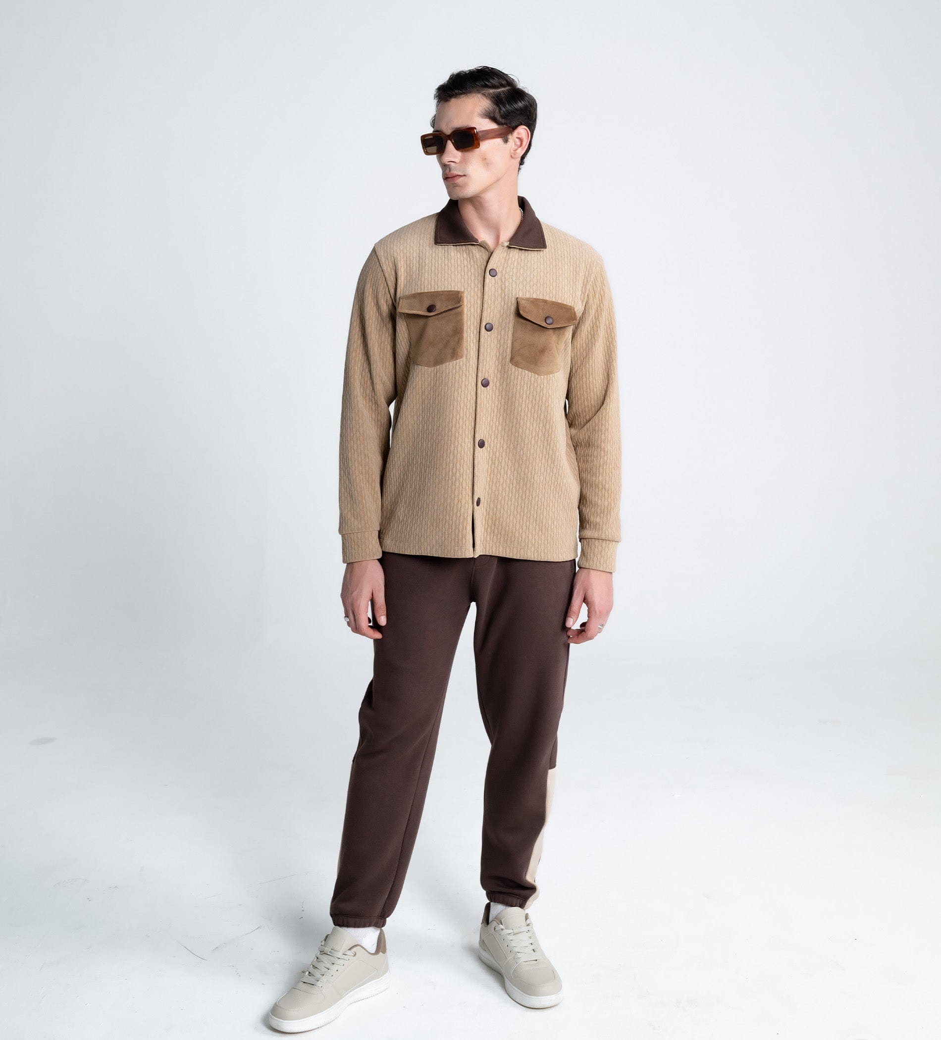 Sweatshirts Shacket Winter Warmth beige Shacket