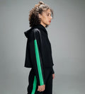 Sweatshirts Solid Sweatshirts Edgy Black Crop hoodie Sweatshirt