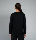 Sweatshirts Solid Sweatshirts Monochrome Emblem Black sweatshirt