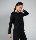 Sweatshirts Solid Sweatshirts Monochrome Emblem Black sweatshirt