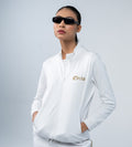 Sweatshirts Zipper Sweatshirt luxe white sweatshirt