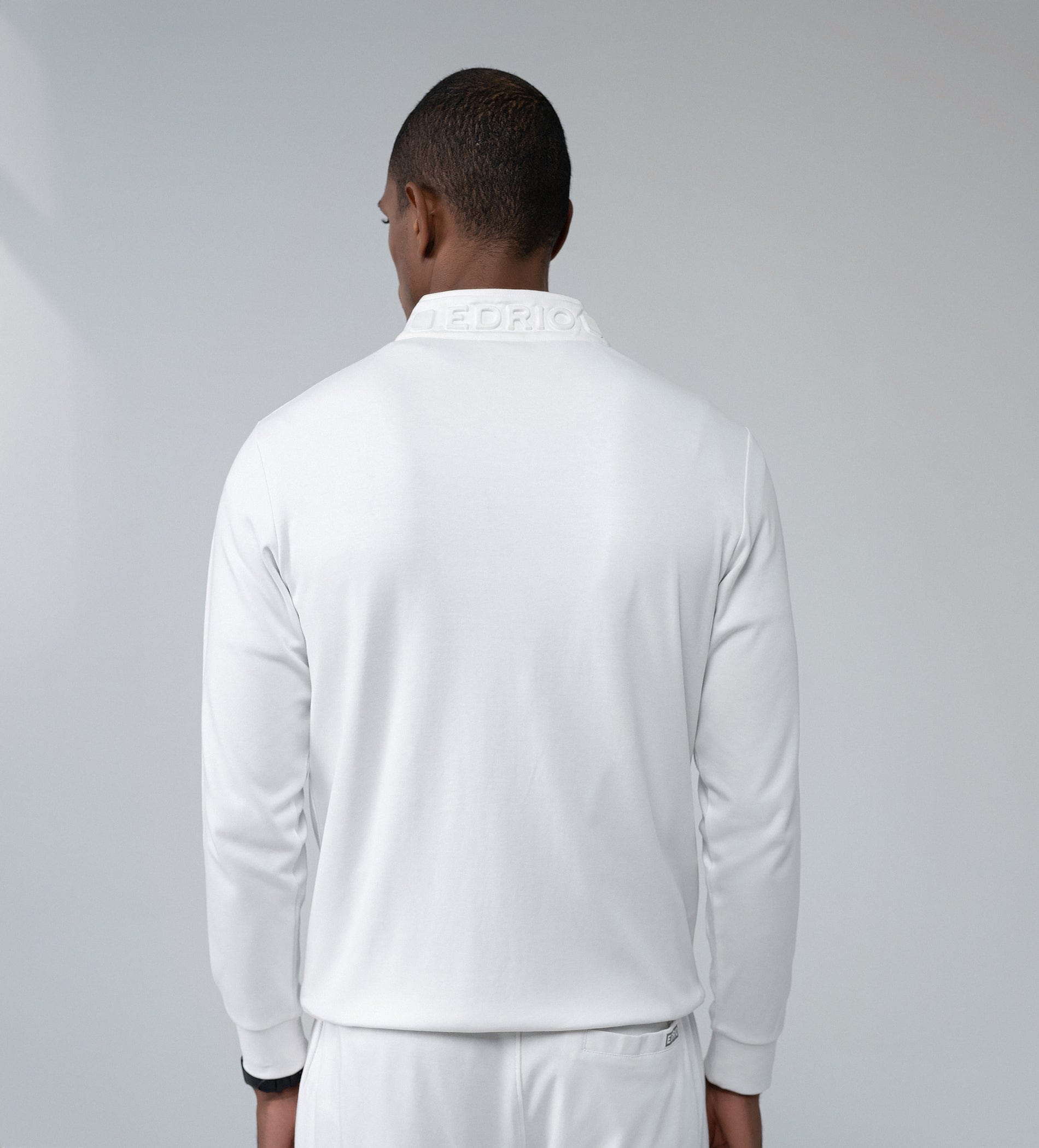 Sweatshirts Zipper Sweatshirt Sleek Embossed Zip Sweatshirt