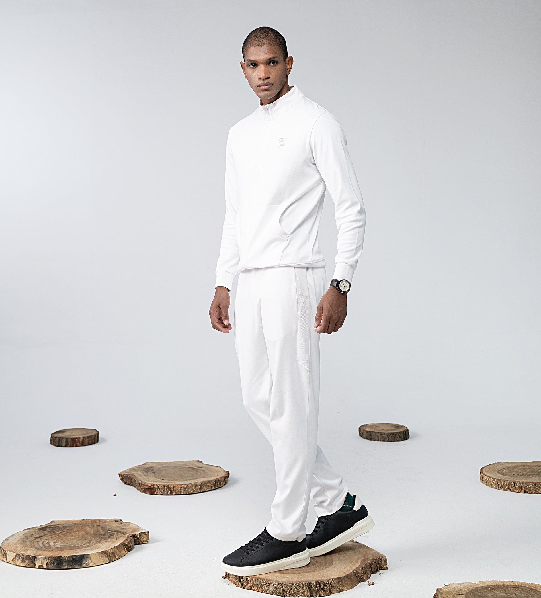 Sweatshirts Zipper Sweatshirt Sleek Embossed Zip Sweatshirt