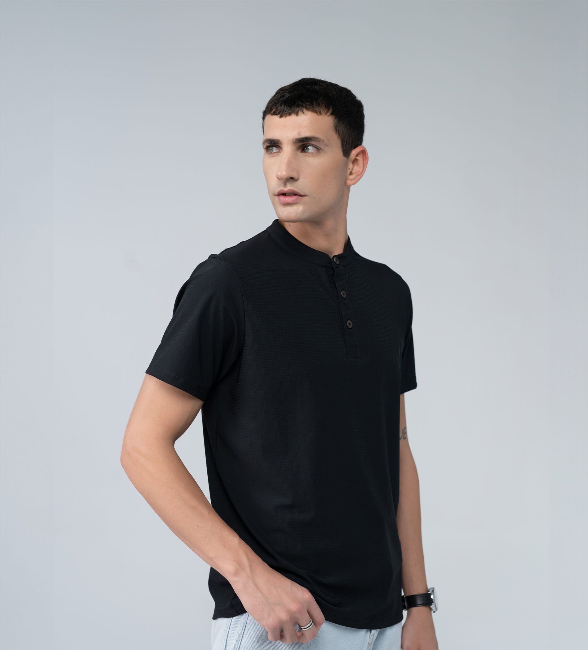 T-Shirts HENLEY T-SHIRT Vintage Essence Henley T-shirt