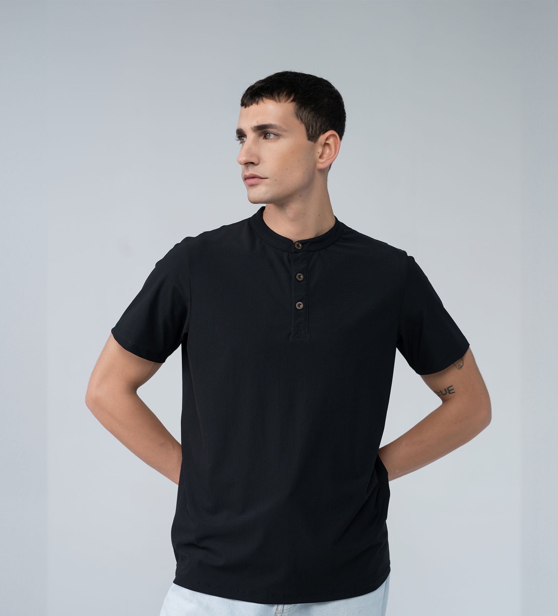 T-Shirts HENLEY T-SHIRT Vintage Essence Henley T-shirt