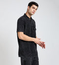 T-Shirts Polo T-Shirt Dark Delight Acid Wash Polo T-Shirt