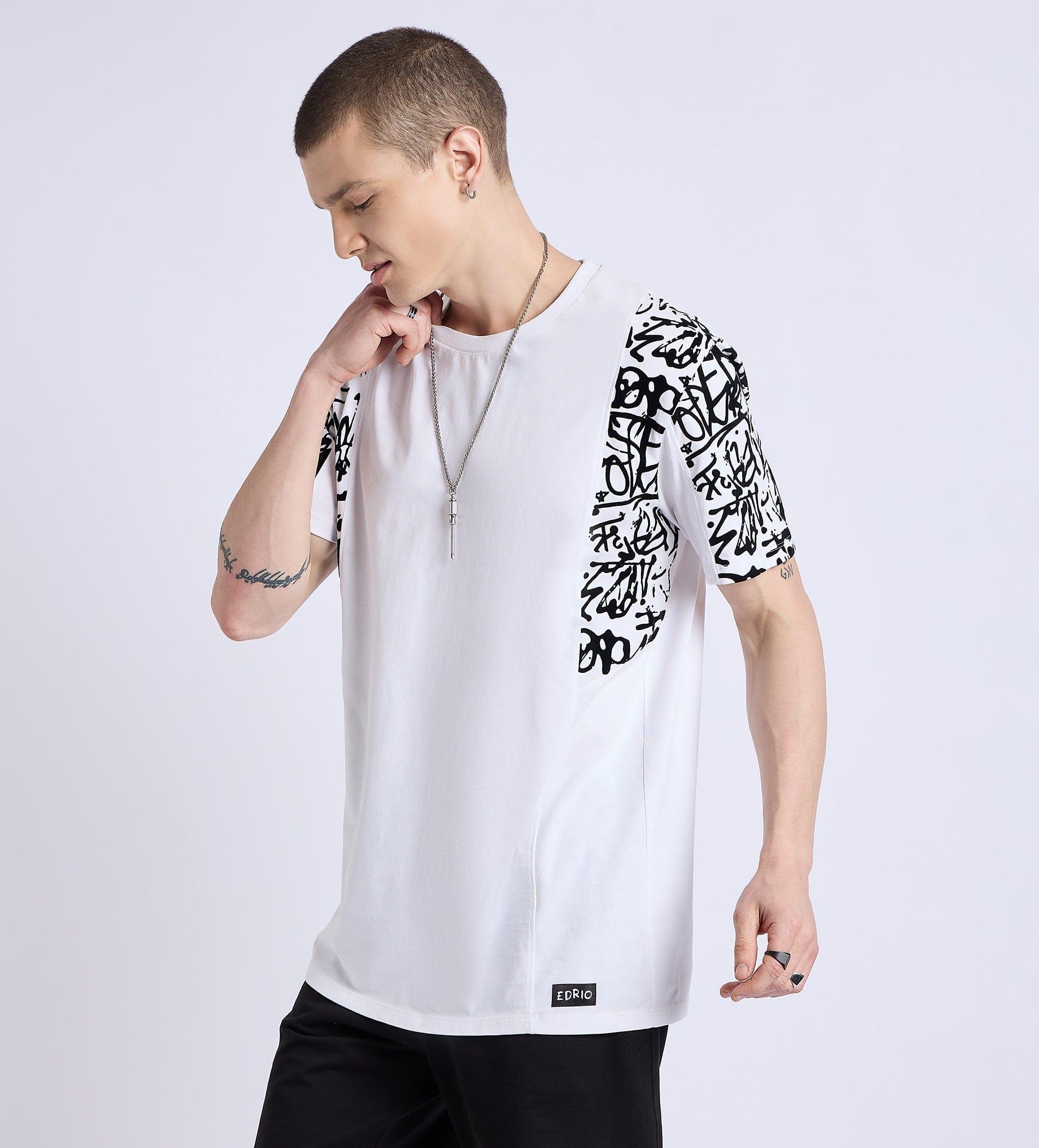T-Shirts T-Shirt Abstract Velvet Print T-Shirt