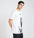 T-Shirts T-Shirt Achromatic Wolf Print T-Shirt