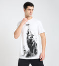 T-Shirts T-Shirt Achromatic Wolf Print T-Shirt