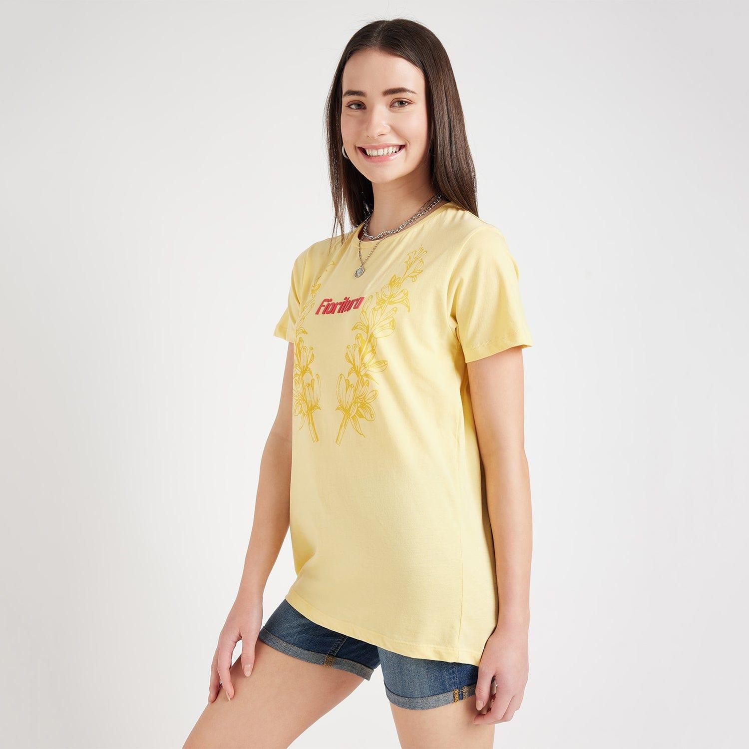 T-shirts T-Shirt Amber Floral Chintz Cotton Tee
