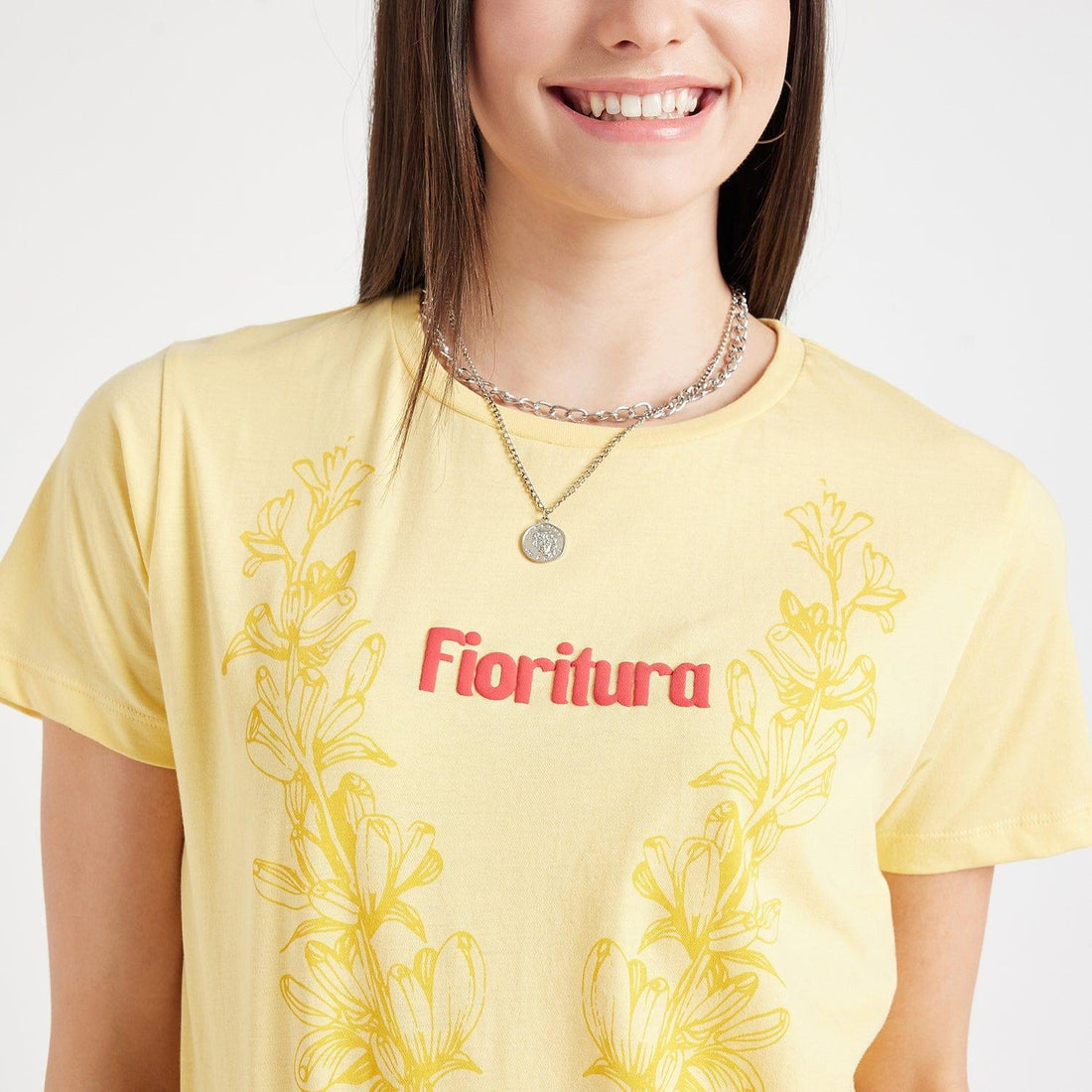 T-shirts T-Shirt Amber Floral Chintz Cotton Tee
