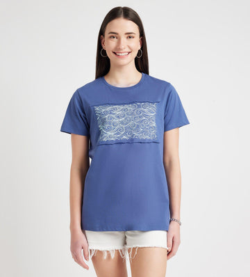 T-Shirts T-Shirt Bay Blue Monochrome Tee