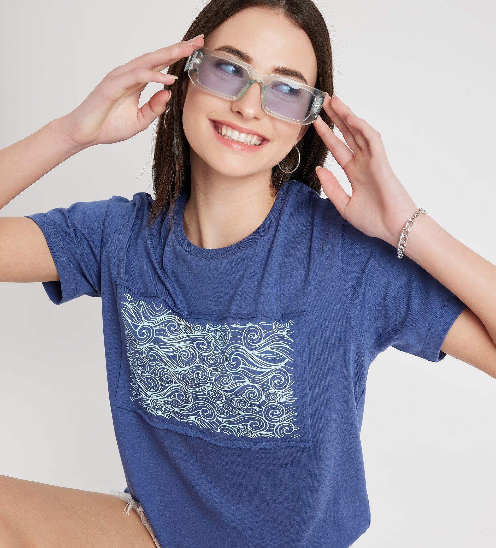 T-Shirts T-Shirt Bay Blue Monochrome Tee