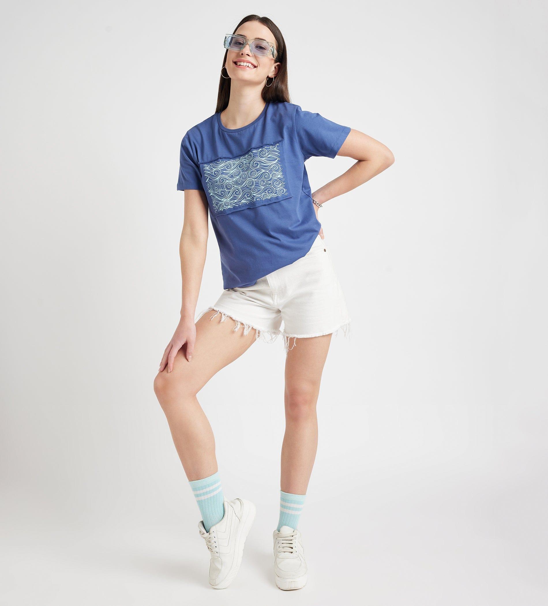 T-Shirts T-Shirt Bay Blue Monochrome Tee