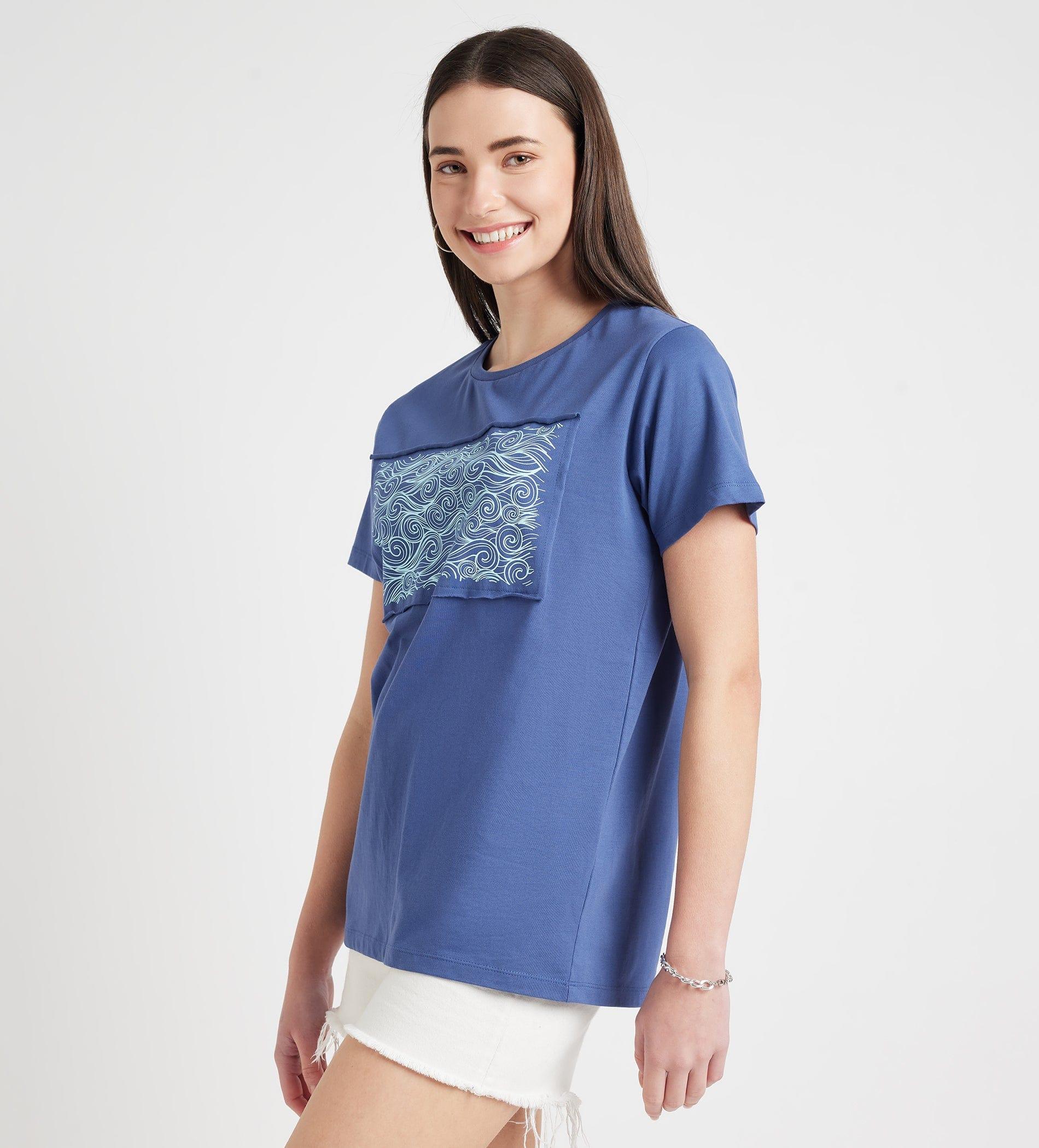 T-Shirts T-Shirt Bay Blue Monochrome Tee