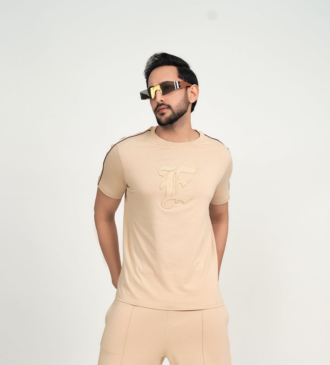 T-Shirts T-Shirt Beige E-Statement T-shirt