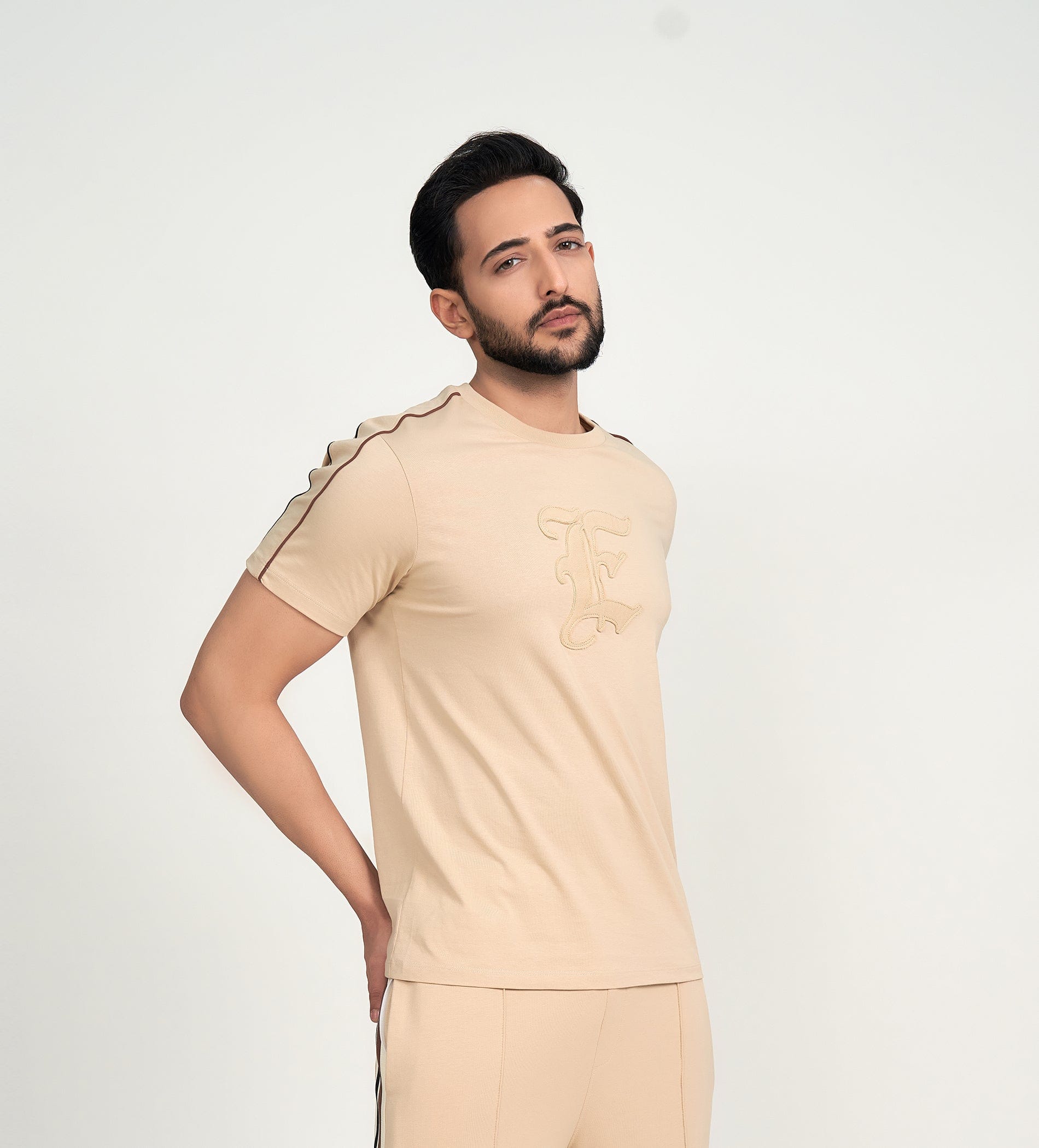 T-Shirts T-Shirt Beige E-Statement T-shirt