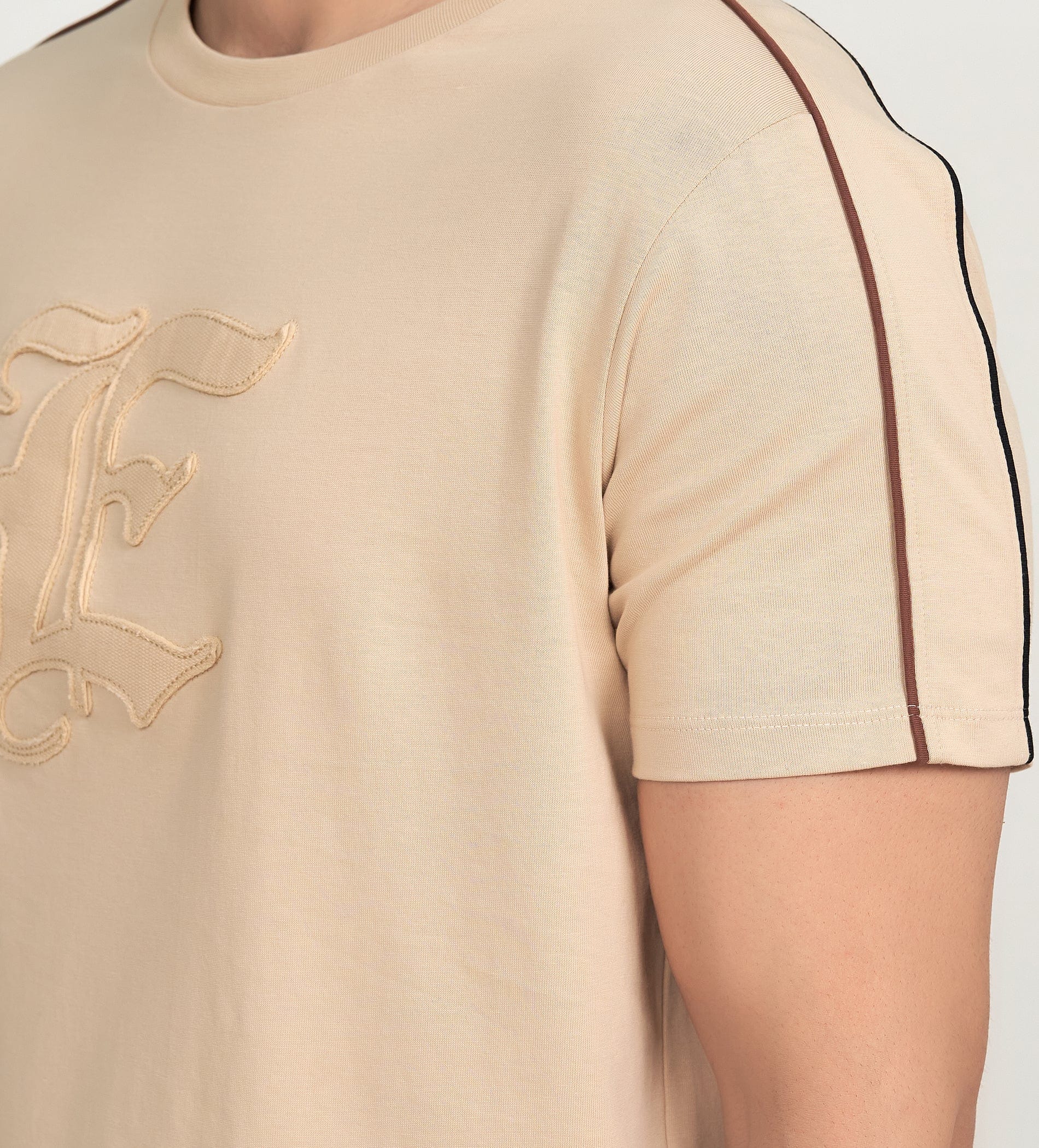 T-Shirts T-Shirt Beige E-Statement T-shirt