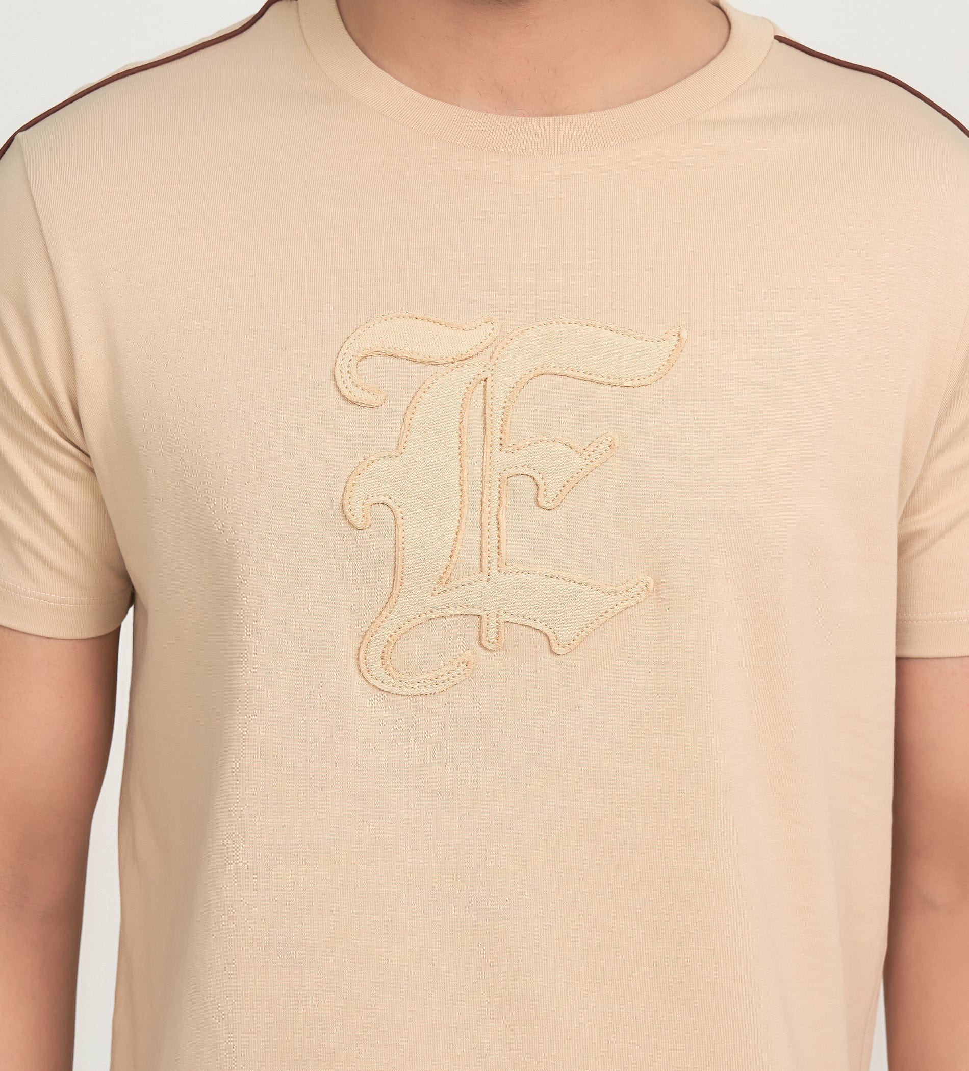 T-Shirts T-Shirt Beige E-Statement T-shirt