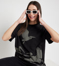 T-Shirts T-Shirt Black Monochrome Oversize Tee