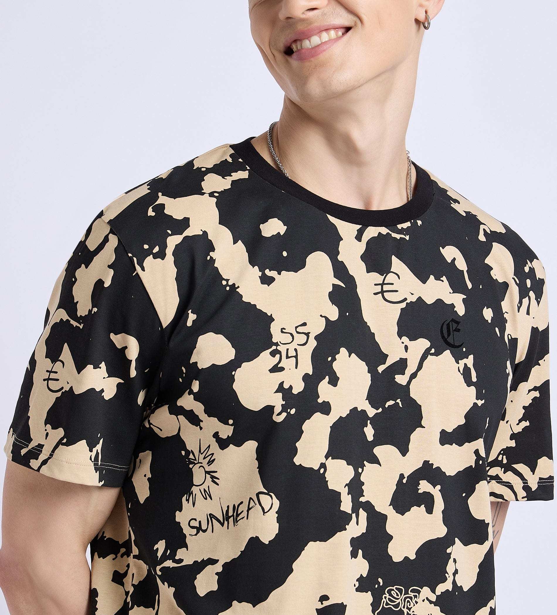 T-Shirts T-Shirt Cosmic Doodle Print T-Shirt