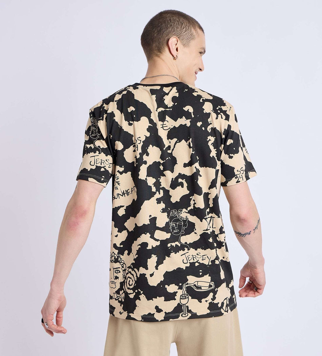 T-Shirts T-Shirt Cosmic Doodle Print T-Shirt