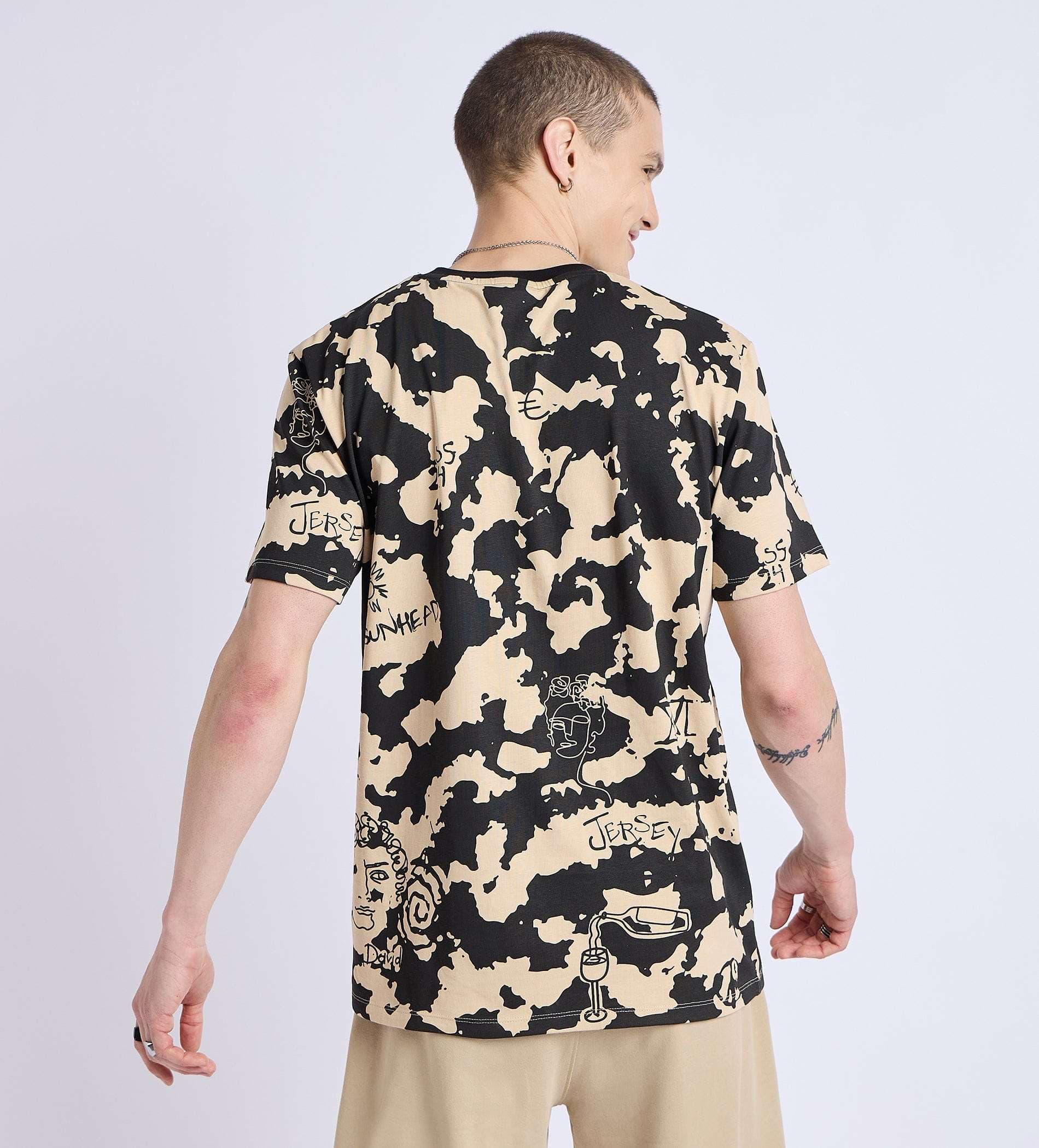 T-Shirts T-Shirt Cosmic Doodle Print T-Shirt