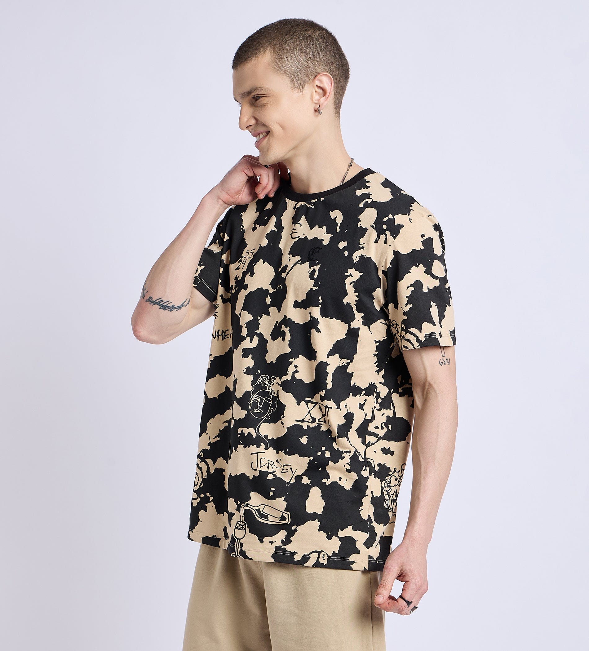 T-Shirts T-Shirt Cosmic Doodle Print T-Shirt
