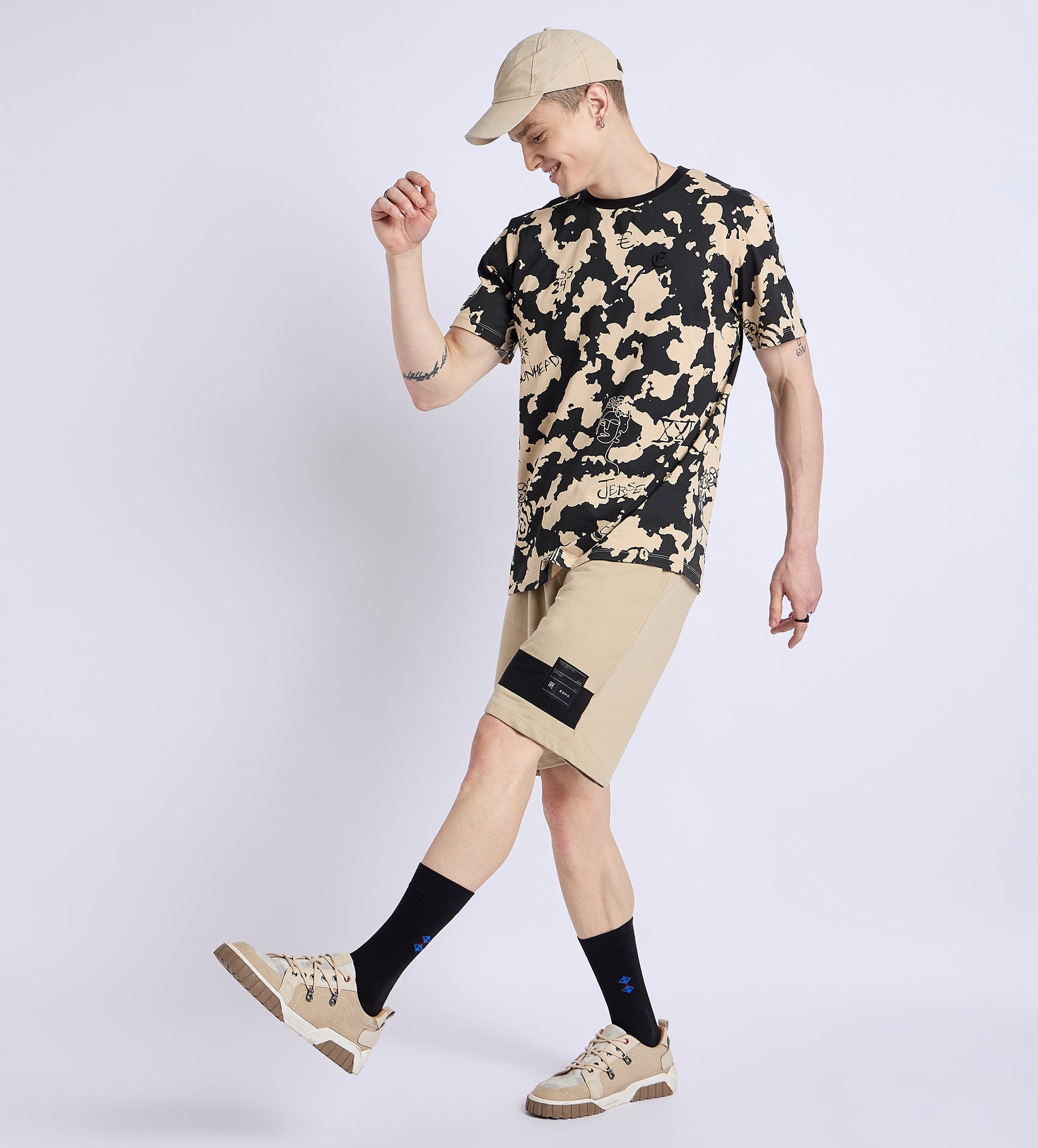 T-Shirts T-Shirt Cosmic Doodle Print T-Shirt