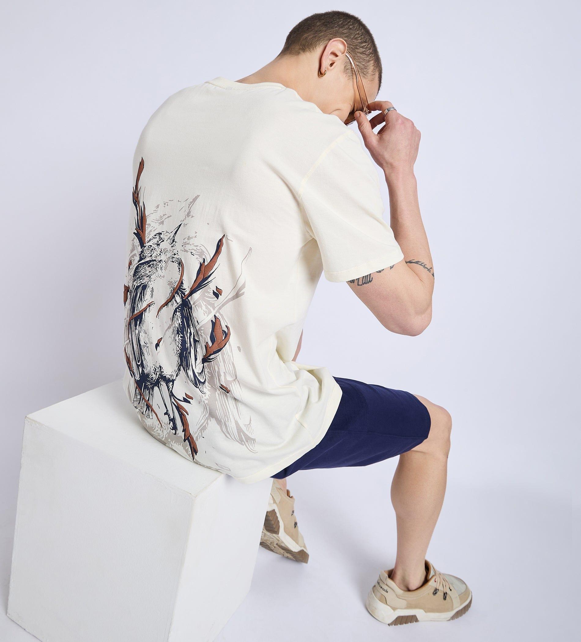 T-Shirts T-Shirt Cream Soaring Freedom T-shirt For Men