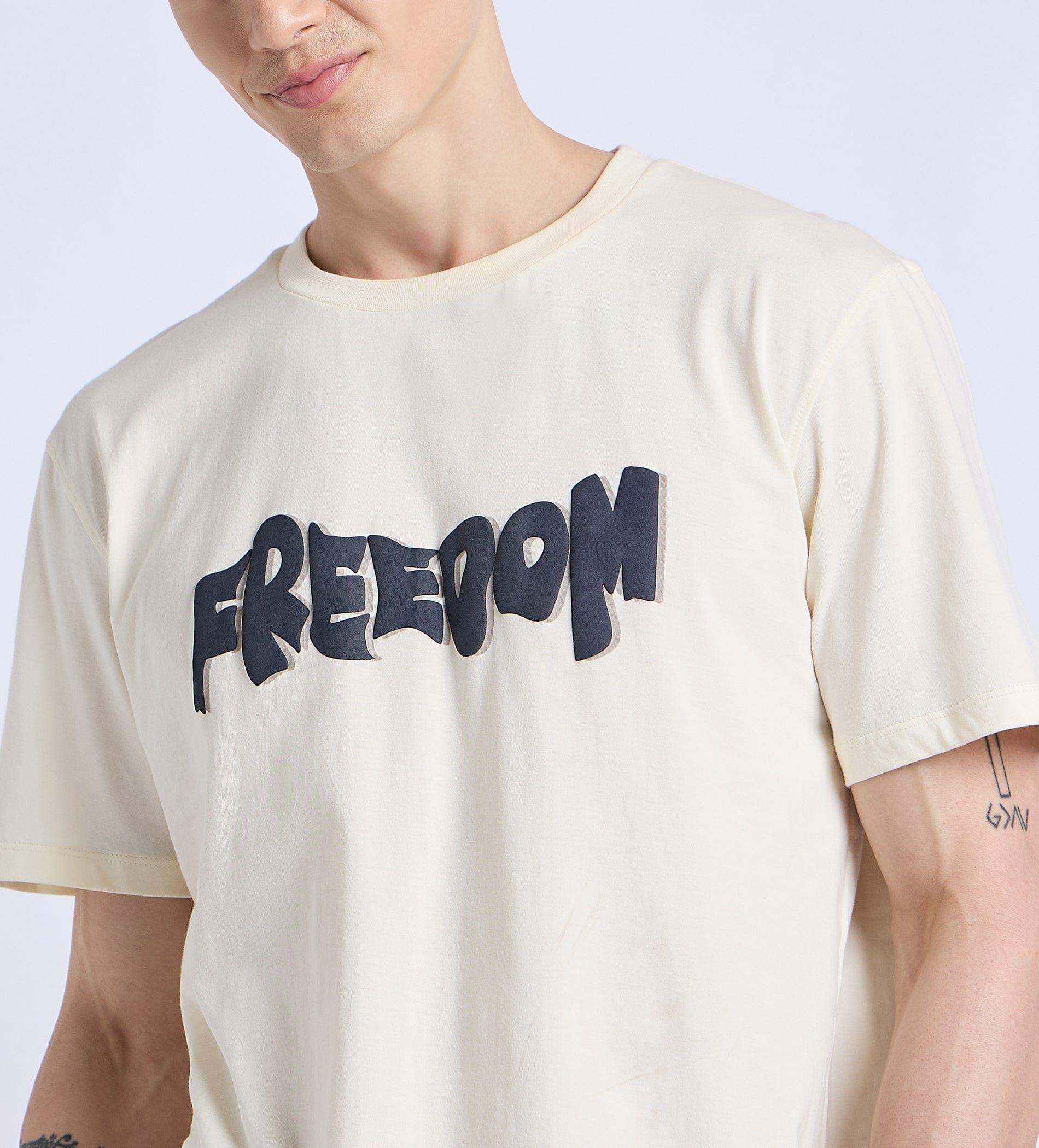 T-Shirts T-Shirt Cream Soaring Freedom T-shirt For Men