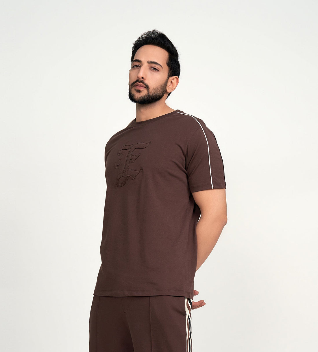 T-Shirts T-Shirt Dark Brown E-Statement T-shirt