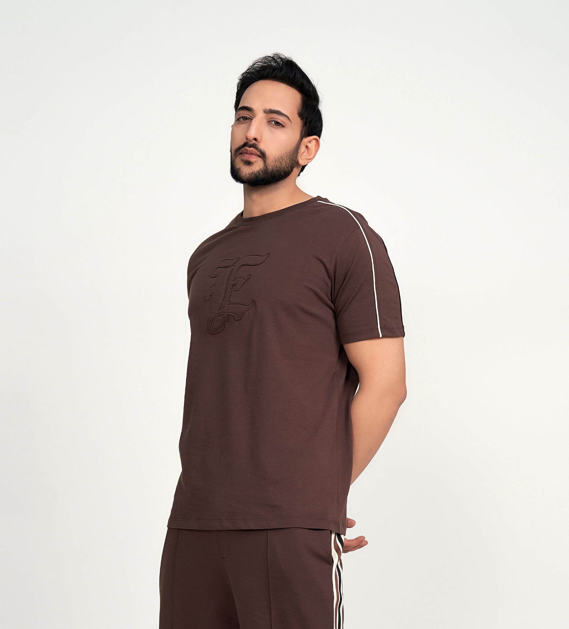 T-Shirts T-Shirt Dark Brown E-Statement T-shirt