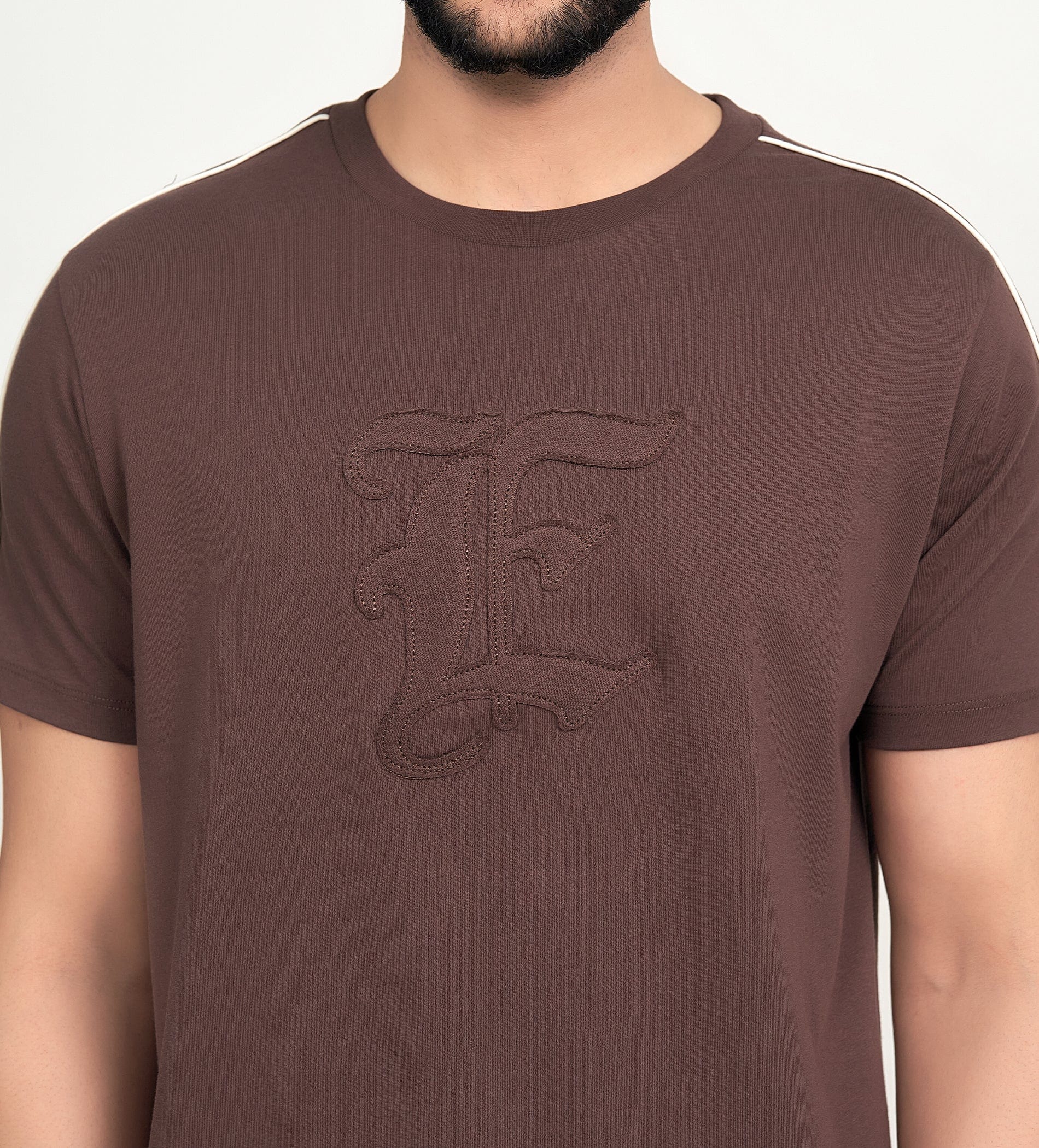 T-Shirts T-Shirt Dark Brown E-Statement T-shirt