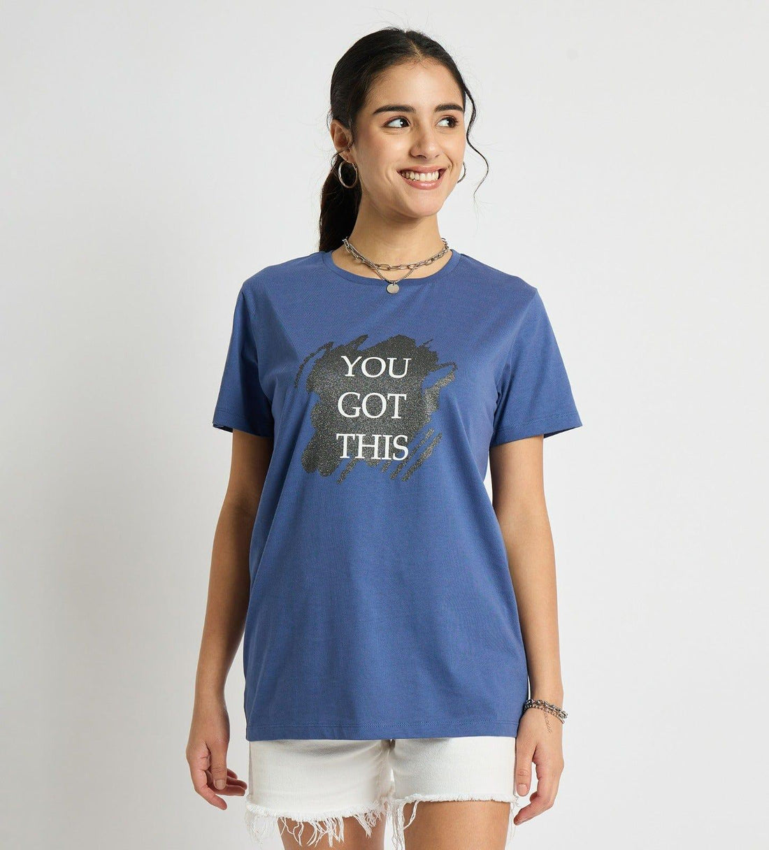 T-Shirts T-Shirt Doodle Bling Statement Tee