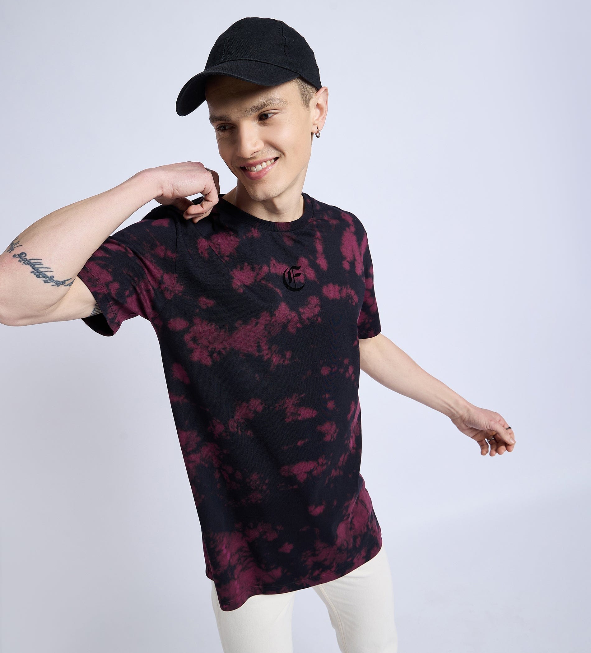 T-Shirts T-Shirt E Logo Burst Tie Dye T-Shirt