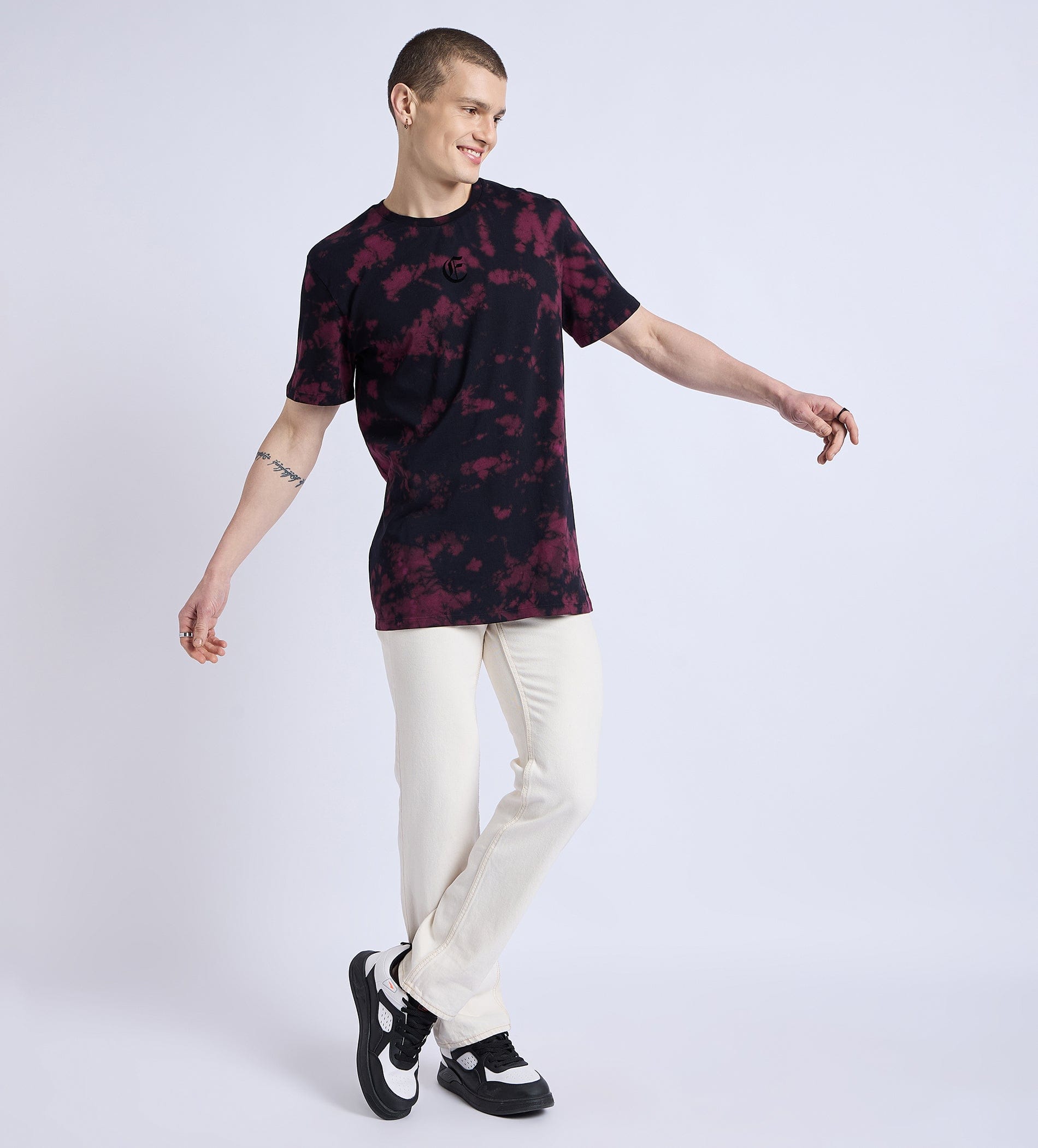 T-Shirts T-Shirt E Logo Burst Tie Dye T-Shirt