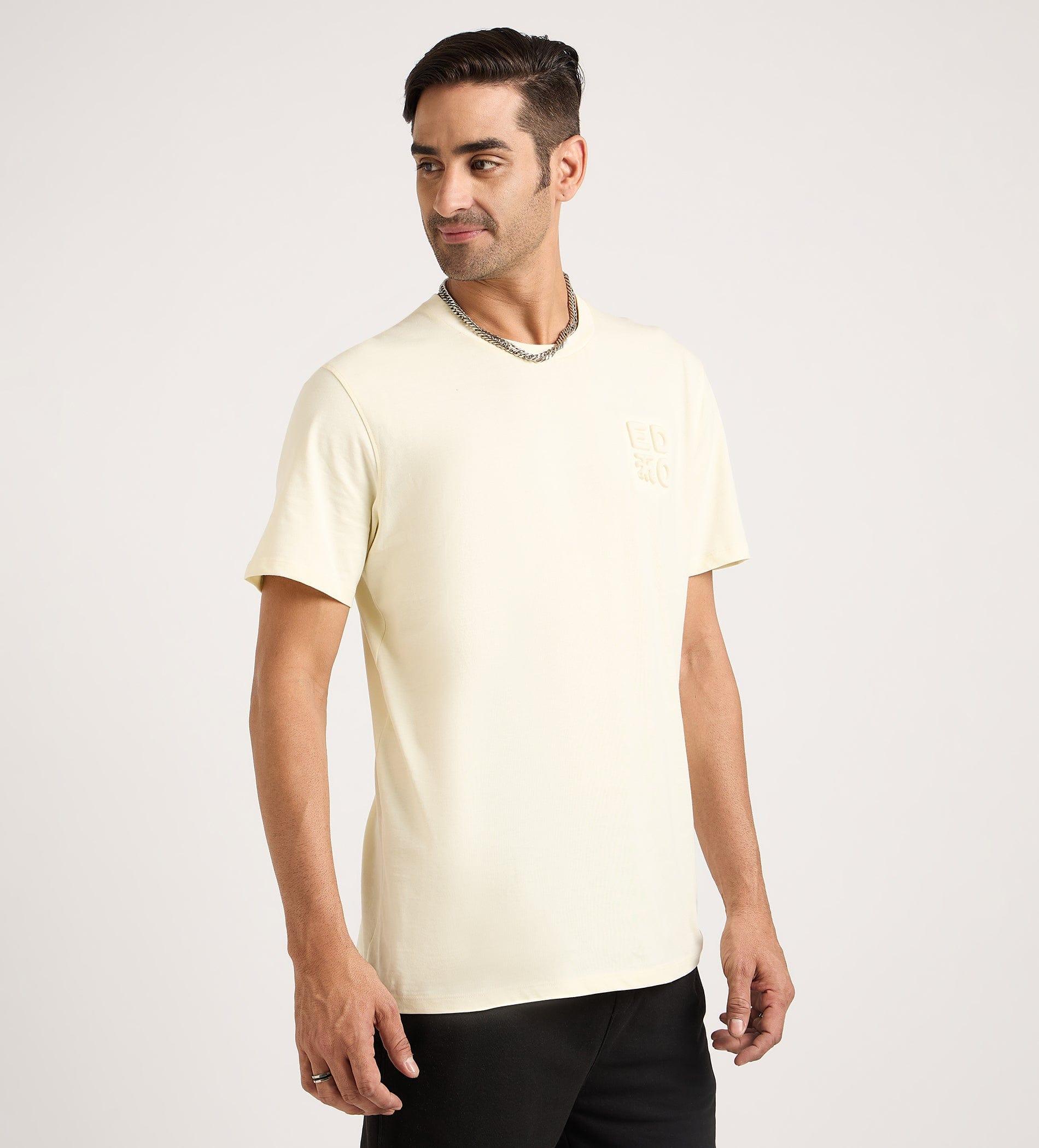 T-Shirts T-Shirt Embossed Logo With Silicon Print T-Shirt
