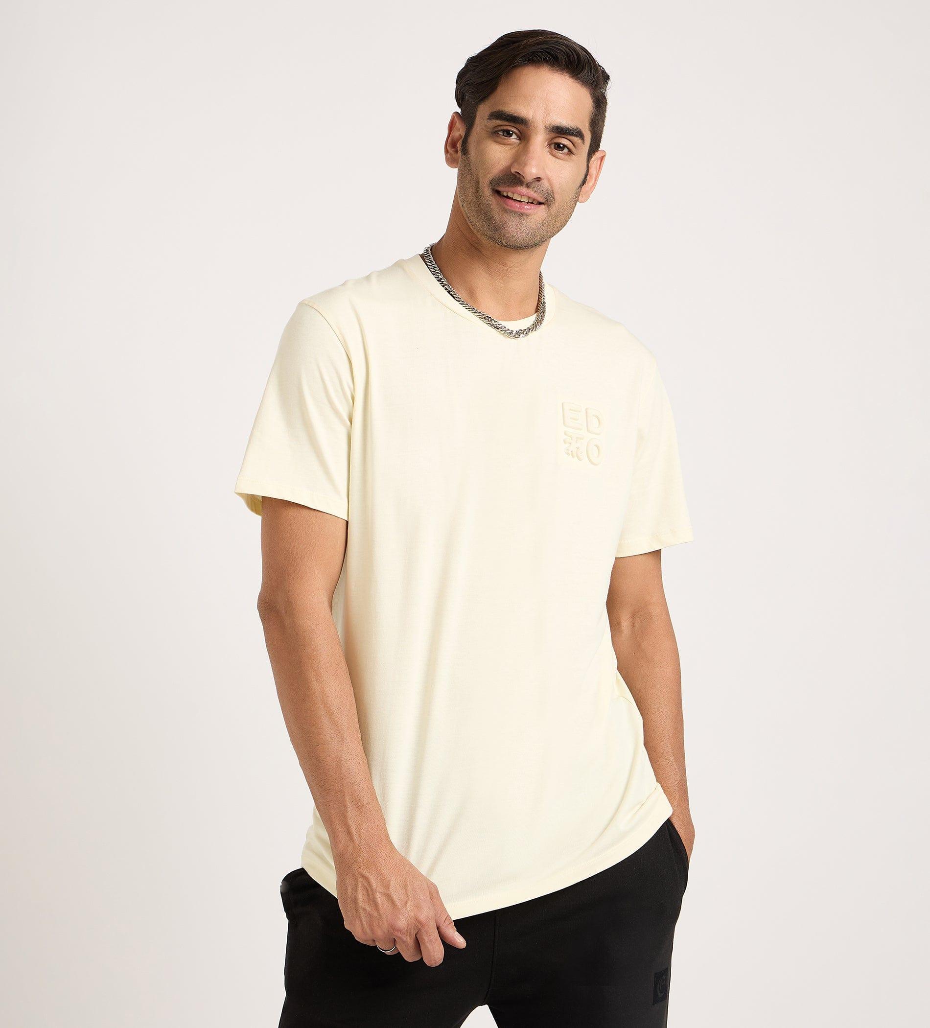 T-Shirts T-Shirt Embossed Logo With Silicon Print T-Shirt