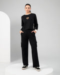 T-Shirts T-Shirt Glamour Night black crop top