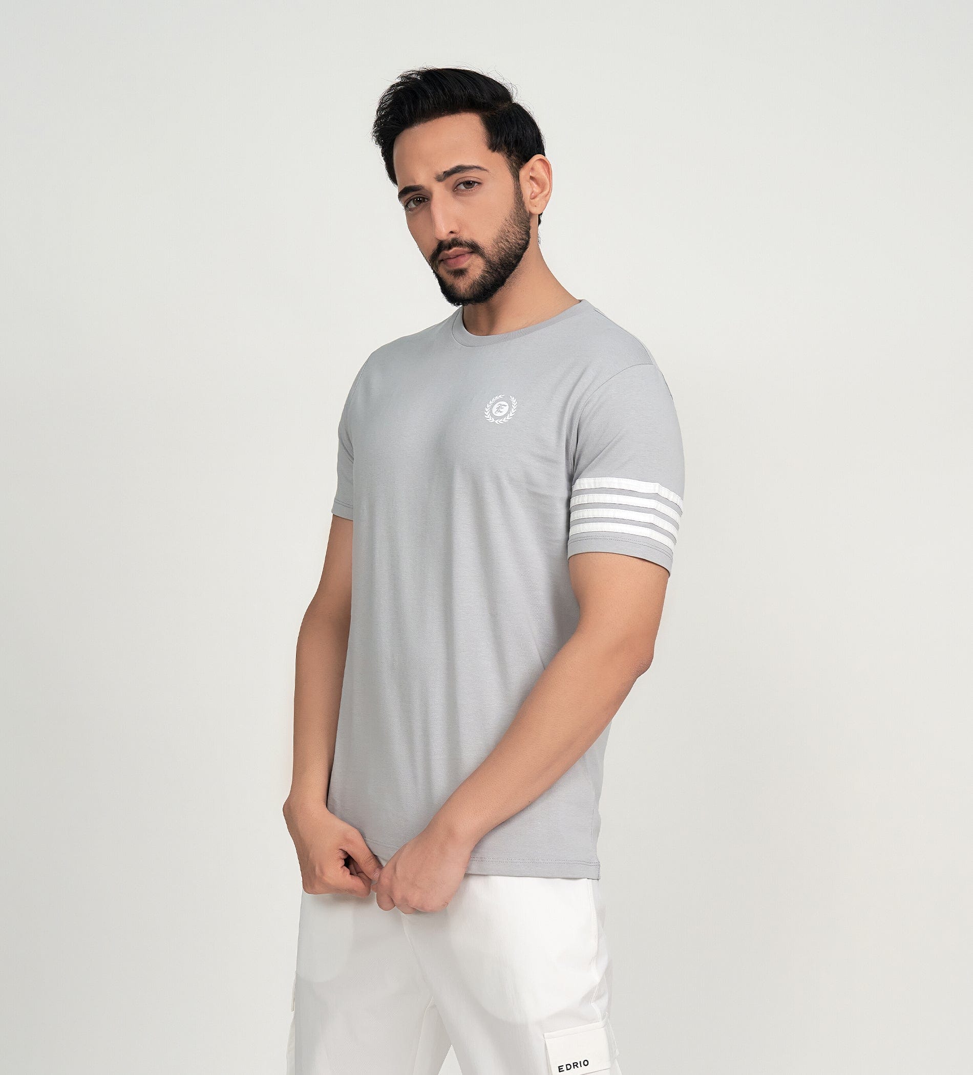 T-Shirts T-Shirt Grey Minimalist Motion T-shirt
